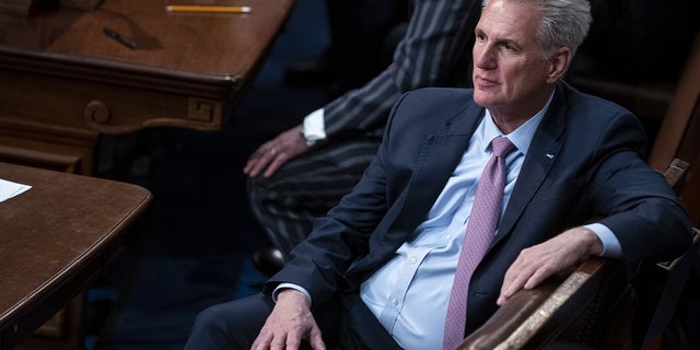 Kevin McCarthy en la Cámara de Representantes en el Capitolio de EE.UU. el viernes 6 de enero de 2023.