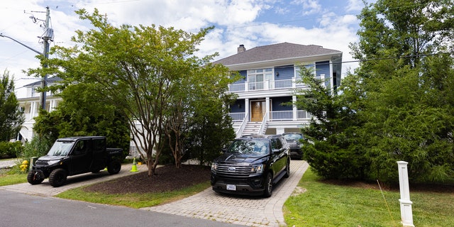 La casa de vacaciones del presidente Biden en Rehoboth Beach, Delaware, se ve en julio de 2022.