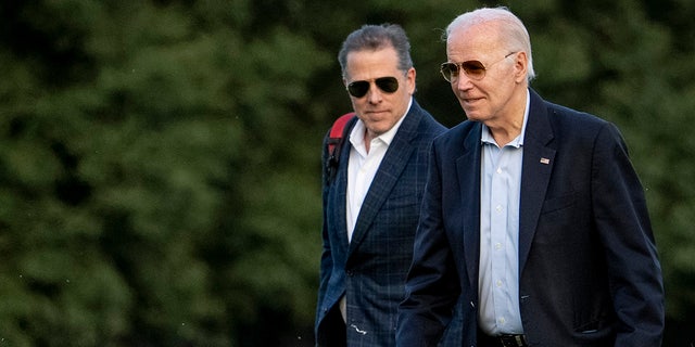 Joe y Hunter Biden en Fort McNair